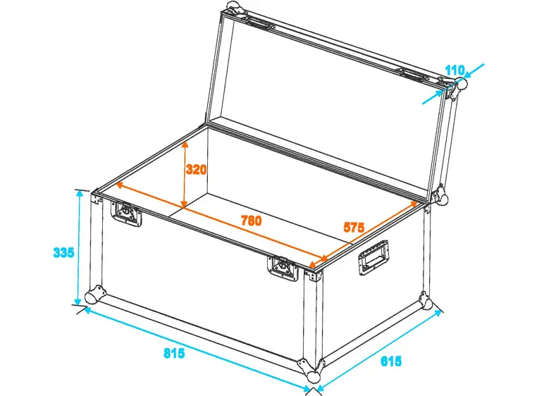 Universal transport case 80x60cm 